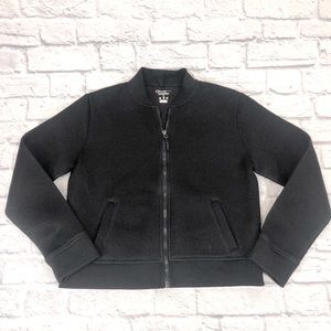 Champion Performance full zip up black mesh jacket size Large Bomber jacket coat